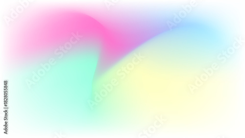 Soft Pastel Holographic Gradient Background – Dreamy Fluid Blur Texture for Modern Design, Aesthetic Wallpapers, and Creative Branding