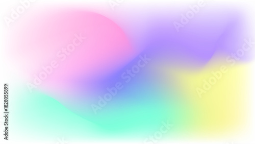 Soft Pastel Holographic Gradient Background – Dreamy Fluid Blur Texture for Modern Design, Aesthetic Wallpapers, and Creative Branding