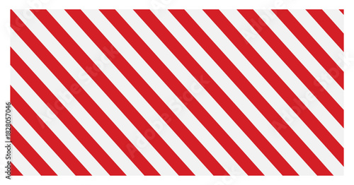 Red and white striped pattern on white background