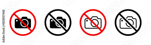 No photography sign set