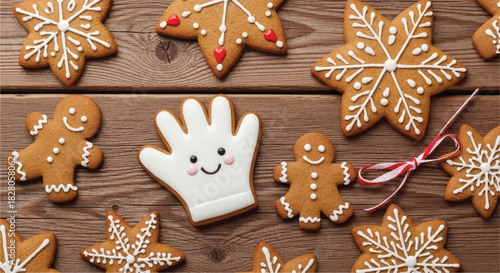 Delicious Homemade Gingerbread Cookies for Christmas Celebration.