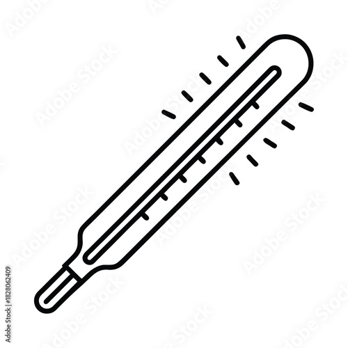 Black vector illustration of a sharp steel pen and pencil object, an isolated closeup of a business office tool