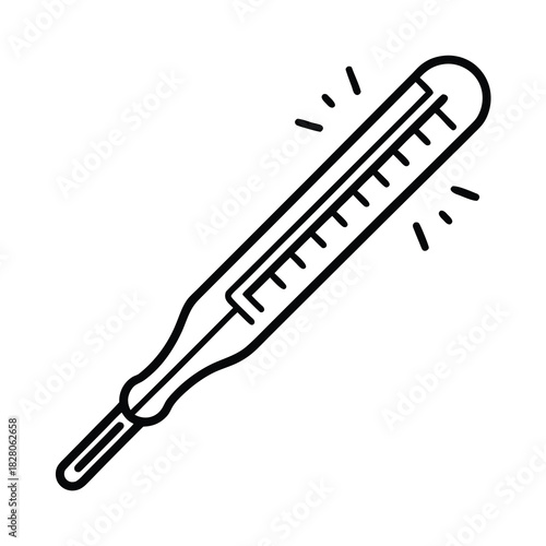 Vector illustration of a black plastic pen tool and a sharp metal pencil isolated on white