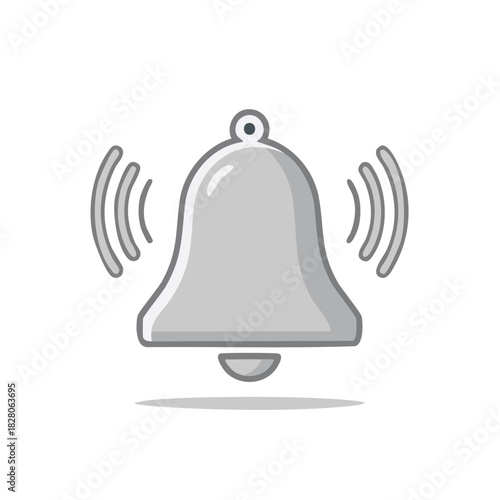 Simple ringing bell icon indicating alert or notification sound waves