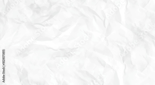 Paper texture Crumpled White. close up white crumpled paper background. Top view.
