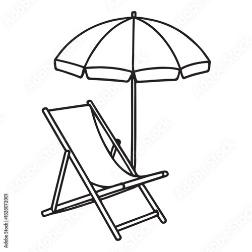 Quiet Shoreline Moment Beneath a Wide Summer Shade