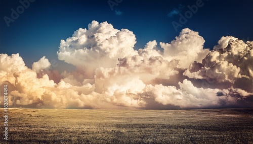 A Faded Texture Background Of A Vintage Style Cloudscape