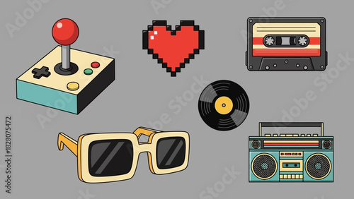 Retro 80s and 90s Nostalgia Collection.