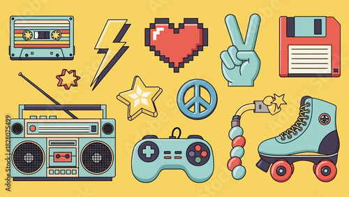 Retro 80s and 90s Nostalgia Collection.