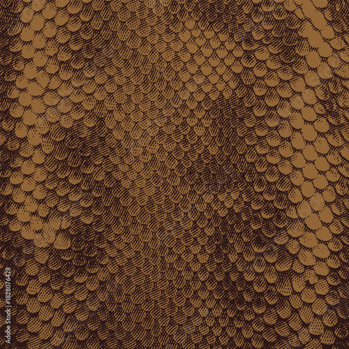 Vector background graphic, halftone animal skin pattern, snake leather pattern.
