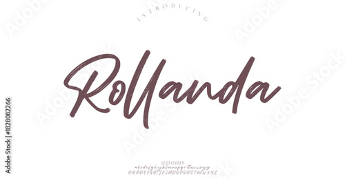 Eegant Font Uppercase Lowercase and Number. Classic Lettering Minimal Fashion Designs. Typography modern serif fonts regular decorative vintage concept. vector illustration