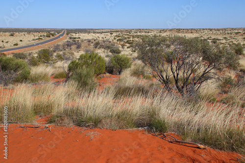 Canvas-taulu landscape between kings canyon and ayers rock in central australia