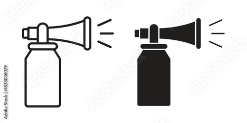 Air horn icon line illustration background. icon concept vector