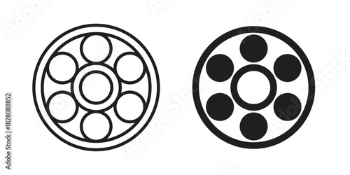 Car bearing icon line illustration background. icon concept vector