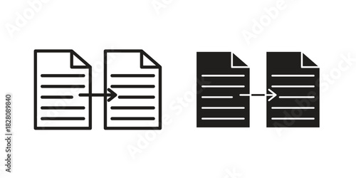 Compare icon line illustration background. icon concept vector