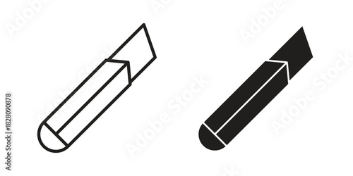 Cutter icon line illustration background. icon concept vector