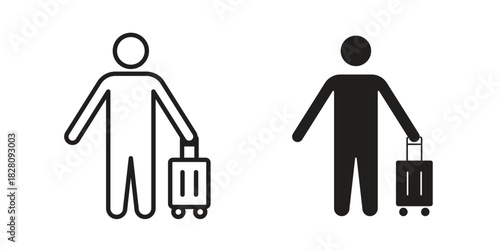 Guest icon line illustration background. icon concept vector