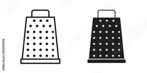 Grater icon line illustration background. icon concept vector