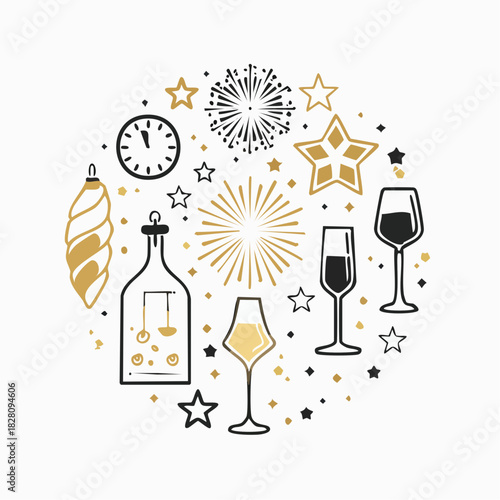 decorazioni festive capodanno