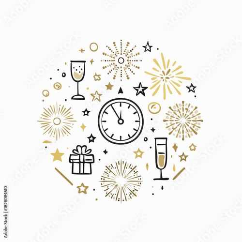 decorazioni festive capodanno