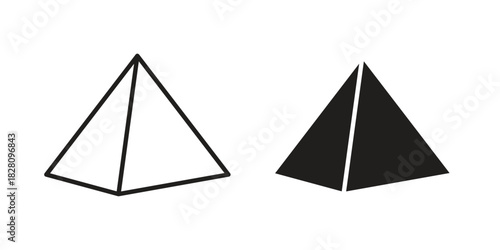 Prism icon line illustration background. icon concept vector