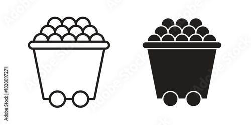 Raw material icon line illustration background. icon concept vector