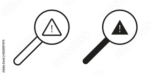 Risk analysis icon line illustration background. icon concept vector