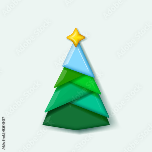 3D Paper Christmas Tree