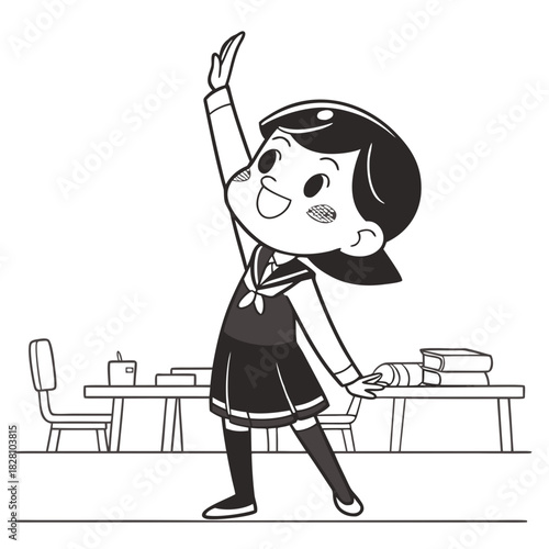 Girl Answering a Question