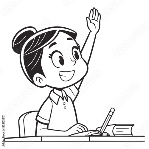 Girl Answering a Question