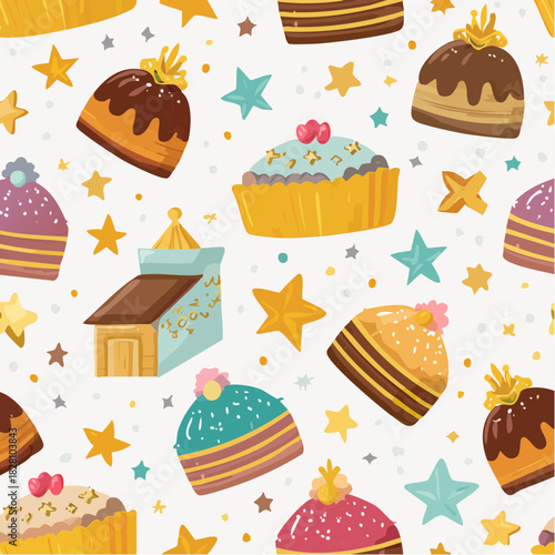 Decorazione pattern dolci