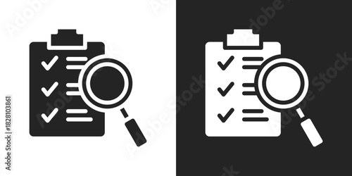 validity Icon In Black And White Glyph Style