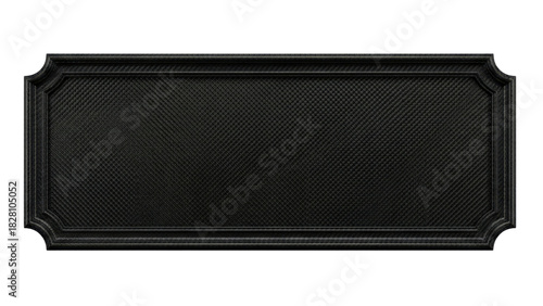 Elegant Plaque Frame: A sophisticated black plaque frame with an ornate design. Its vintage style and fine details add to its timeless quality.