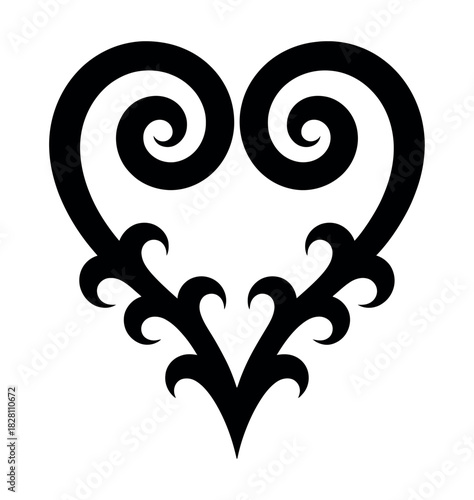 The Sankofa symbol represents learning from the past to build the future.