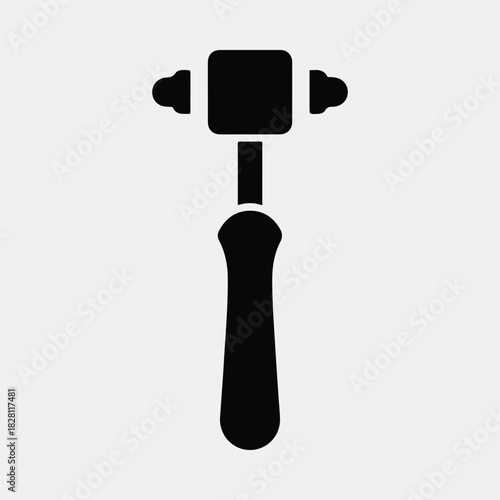 Silhouette mallet icon blacksmith tool simple design vector illustration