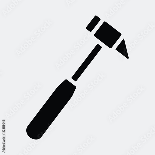 Silhouette wallpaper removal tool simple icon vector illustration