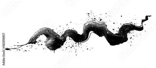 Vintage jig jag shapes artistic dots geometric elements elegant drawing texture. decorative paint splashes ink splatters liquid drops water stains and grunge splats vector.