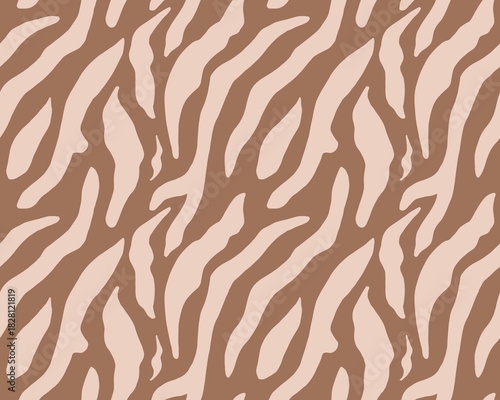 Photography Seamless pattern with an abstract brown and beige light animal print reminiscent