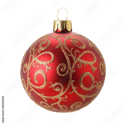 Beautiful Red Ornament With Golden Design for Festive Holiday Decorations at ...