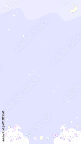 16:9 ファンシードリームホースのソーダポップフレーム⭐︎