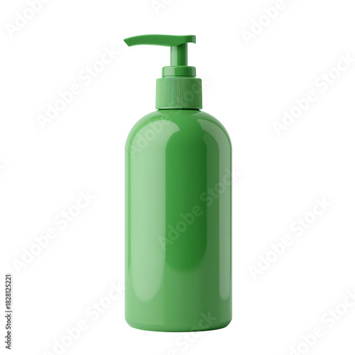 Bright Green Pump Bottle for Skincare or Haircare Products
