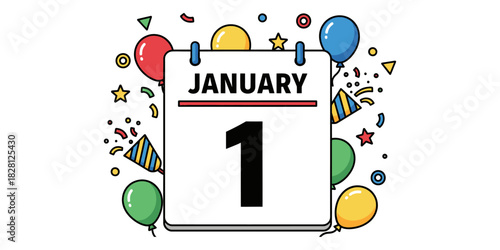 The calendar icon shows the date JANUARY 1