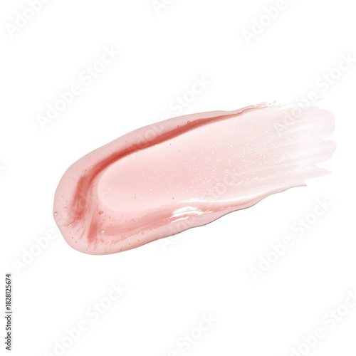 Creamy Pink Texture Spread Across a Flat Surface With Reflections in Natural ...