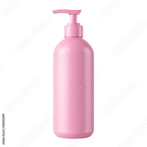 Pink Pump Bottle for Beauty or Personal Care Products in a Clean Setting
