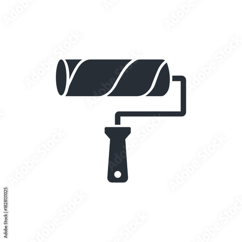Roller icon. Isolated vector