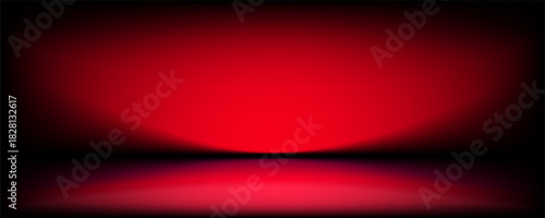 red background, abstract wall studio room, can be used to present your product,vector background