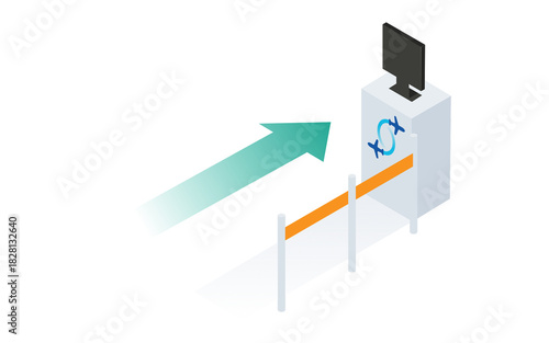 Hand Drawn Mobile Phone with Digital Ticket and Wi Fi Symbol Icon Vector