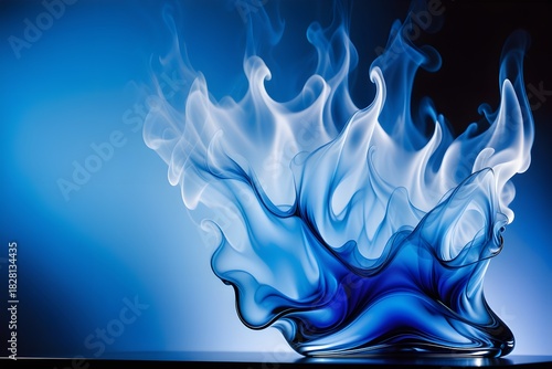 smoke on black background