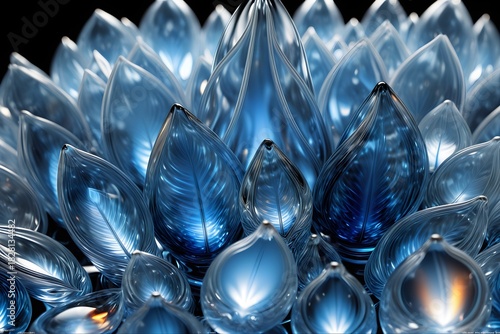 abstract background with blue bubbles