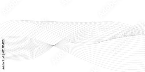 Abstract dynamic curve wave line